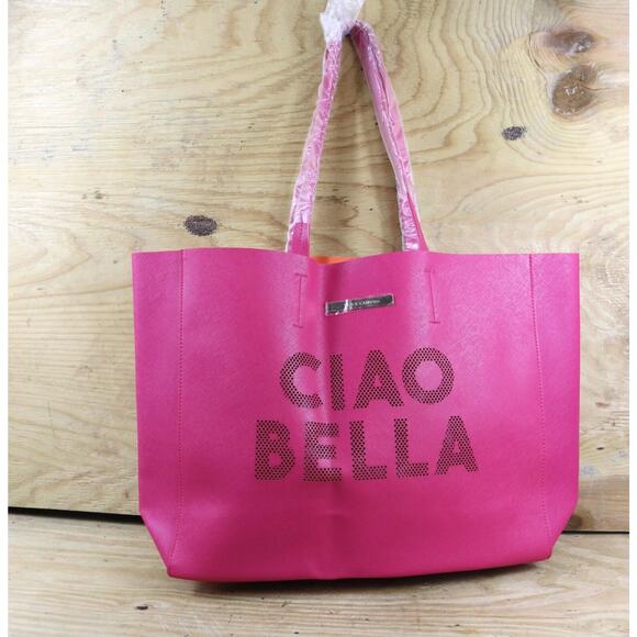 New Vince Camuto Tote Bag Pink Ciao Bella Large Bag - Picture 1 of 8